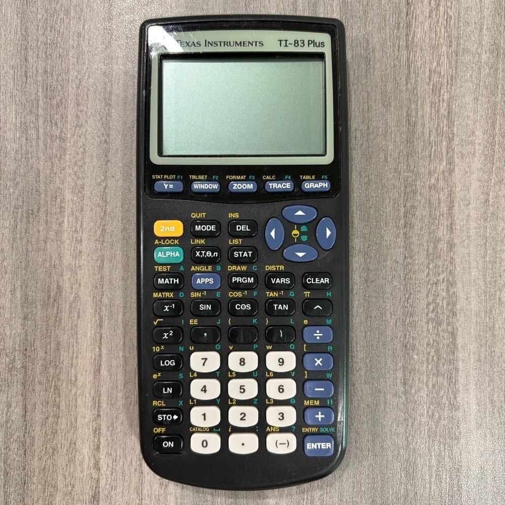 Texas Instruments TI83 Plus Graphing Calculator Black Edition, Pre-owned